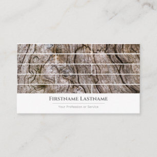 Carte De Visite Plancher en bois de style minimaliste élégant et b