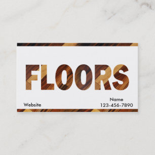 Carte De Visite Plancher en bois diagonal