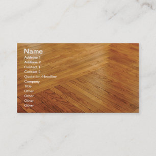 Carte De Visite plancher en bois dur