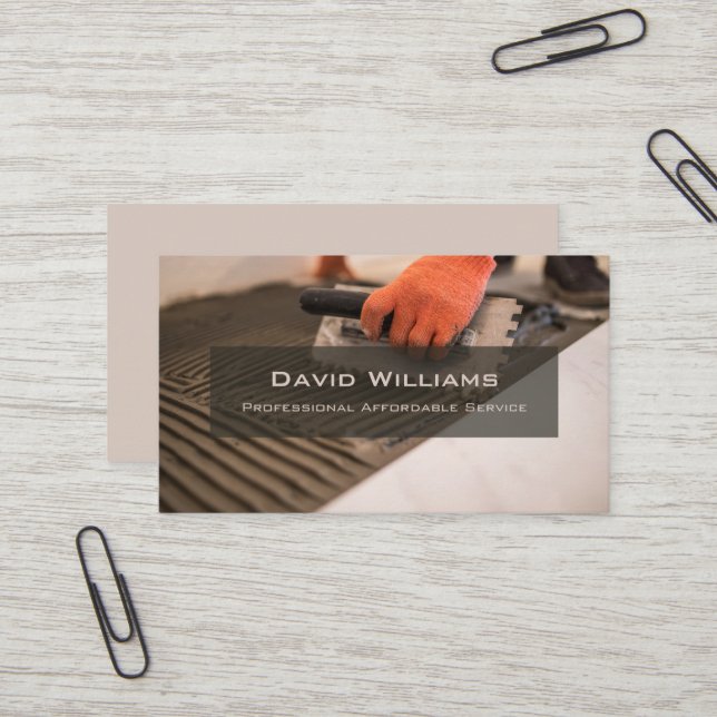 Carte De Visite Plancher professionnel et chaudière (Devant/Arrière en situation)