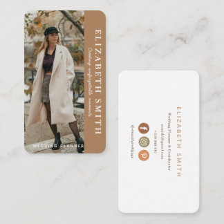 Carte De Visite Planificateur de mariage minimaliste pastel avec p