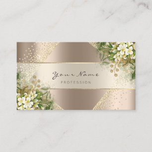 Carte De Visite Planificateur d'événements Belle Blogger Blush Gol