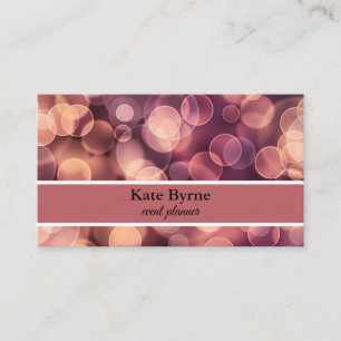 Carte De Visite Planificateur d'événements Bokeh Dots