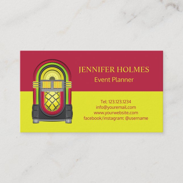 Carte De Visite Planificateur d'événements de librairie Bandes rou (Devant)