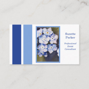 Carte De Visite Planificateur d'événements Forget-me-not Flowers