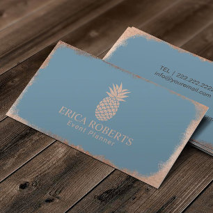 Carte De Visite Planification bleue poussiéreuse d'événement