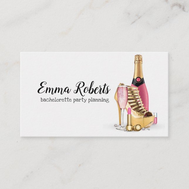 Carte De Visite Planification de la fête de bachelorette (Devant)