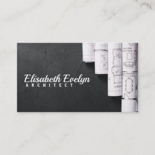 Carte De Visite Plans sur table noire