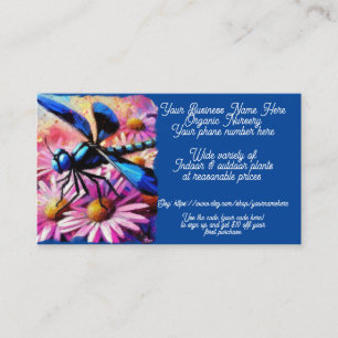 Carte De Visite Plante de la marguerite de Dragonfly Ventes Etsy