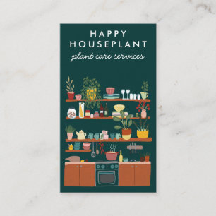 Carte De Visite Plante Sitter Houseplant Plante Watering Maison