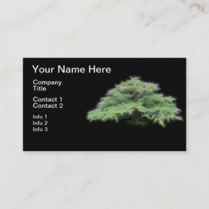 Carte De Visite Plante verte d'arbre de bonsaïs