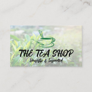 Carte De Visite Plantes de thé   Tasse de thé