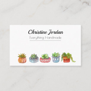 Carte De Visite Planteurs succulents