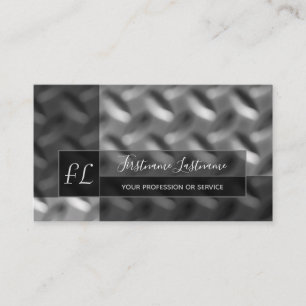 Carte De Visite Plaque diamant abstraite solide monogramme busine