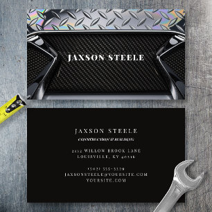 Carte De Visite Plaque Diamant et Professionnel en Fibre de Carbon