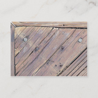 Carte De Visite Plaque texturée en bois patiné