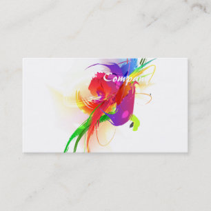 Carte De Visite Plaques de peinture Abstraites Rainbow Lorikeet