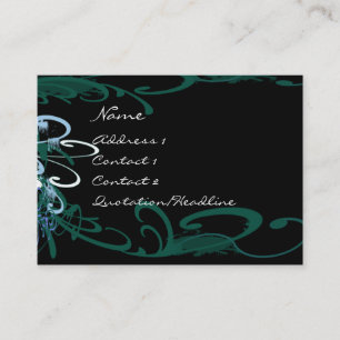 Carte De Visite Plaques de peinture tourbillonnant désaffectées - 