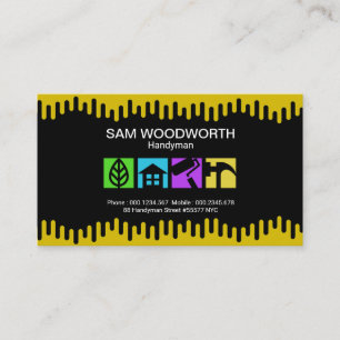 Carte De Visite Plaquette de service spécial de peinture