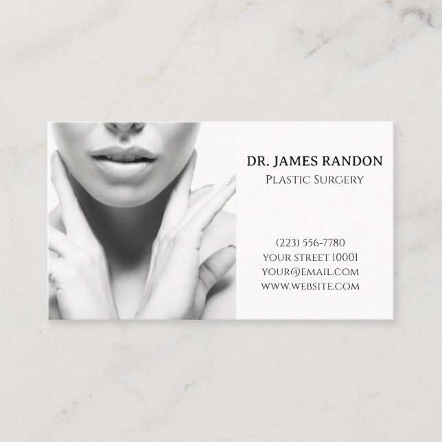 Carte de visite plastique surgery (Devant)