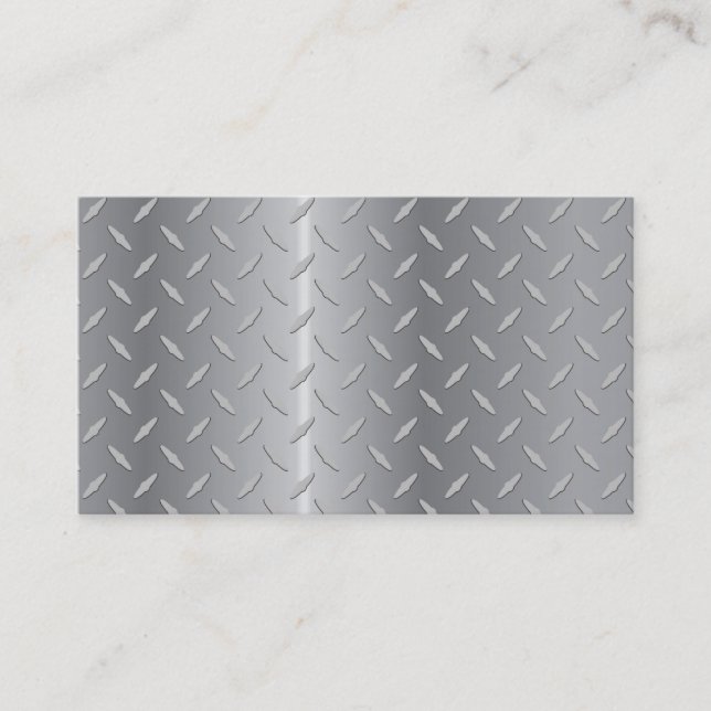 Carte De Visite Plat metal.ai de diamant (Devant)