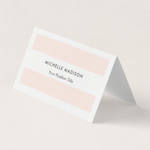 Carte De Visite Plat professionnel minimaliste tendance