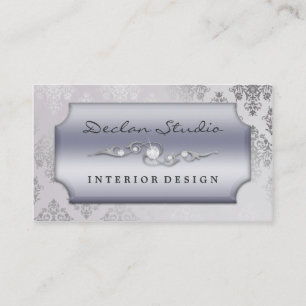Carte De Visite Platine se précipitant la mode/design d'intérieu