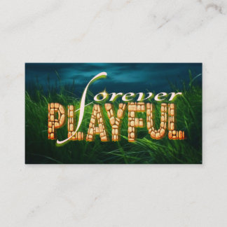 Carte De Visite Playful Forever : Embrassez l'enfant dans"