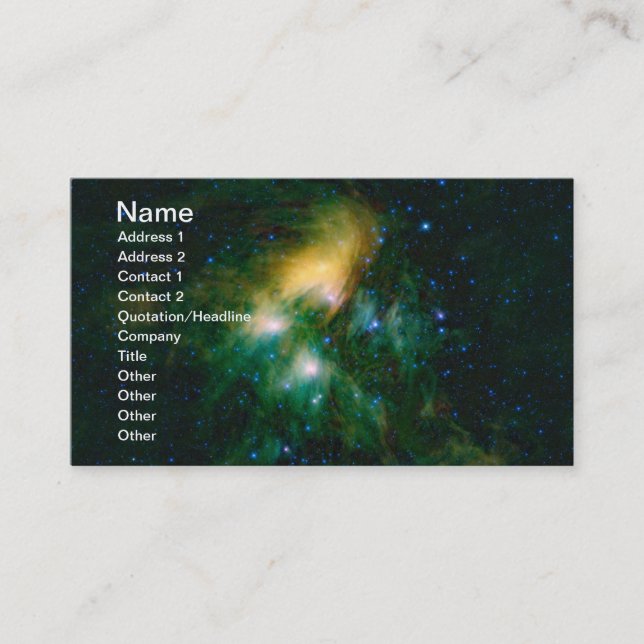 Carte De Visite Pléiades de la NASA (Devant)