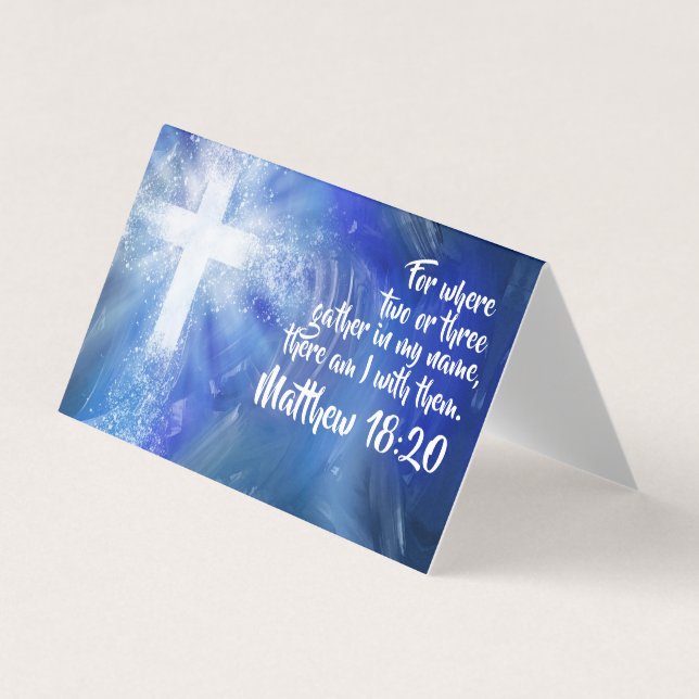 Carte de visite pliant église personnalisée (Devant)