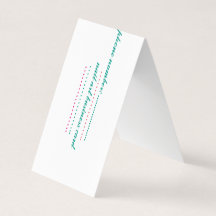 carte de visite plié