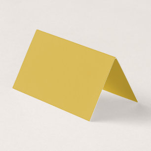 Carte de visite plié couleur or solide