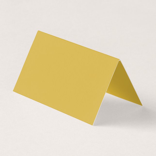 Carte de visite plié couleur or solide (Devant)