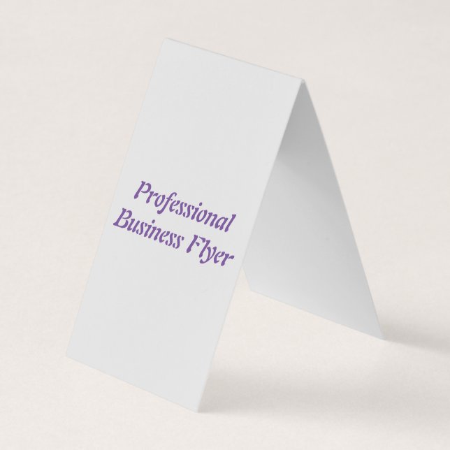 Carte de visite plié par professionnel (Devant)