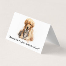 Carte de visite plié personnalisé pour soins aux a