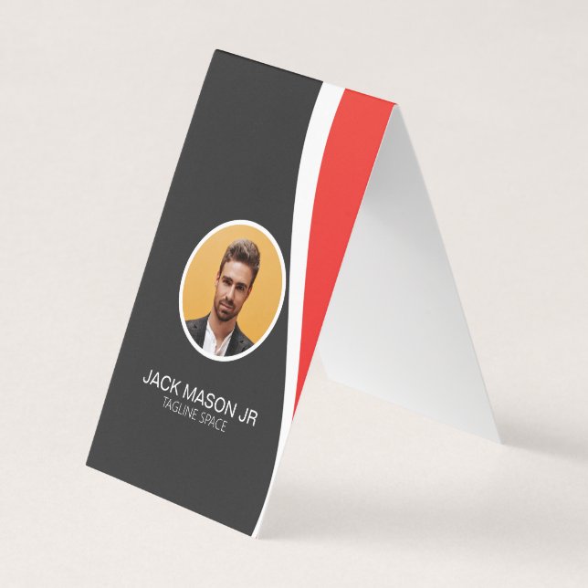 Carte de visite plié photo personnalisé (Devant)