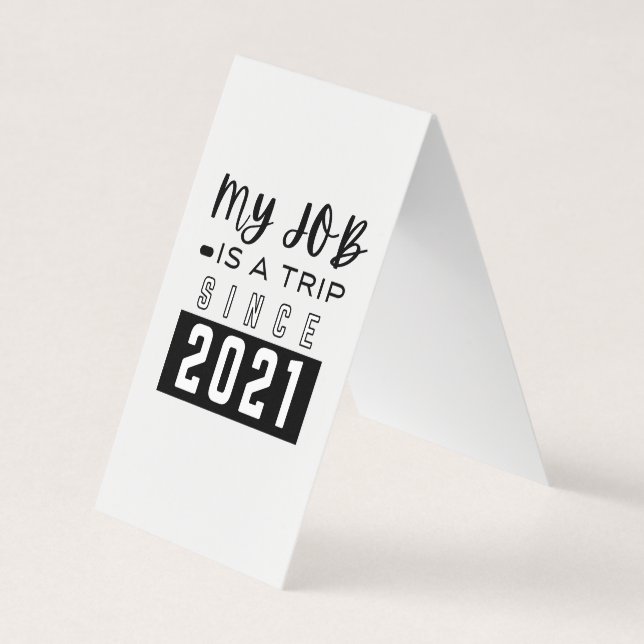 Carte de visite plié vertical personnalisé (Devant)