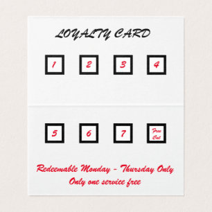 Carte de visite pliée