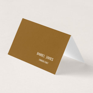 Carte de visite pliée