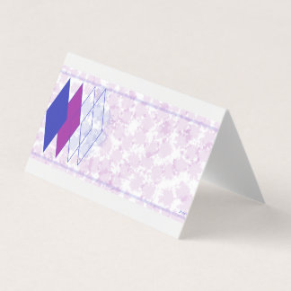 Carte de visite pliée