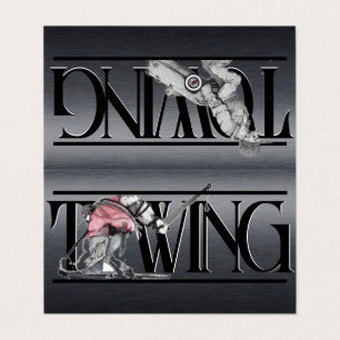 Carte de visite pliée