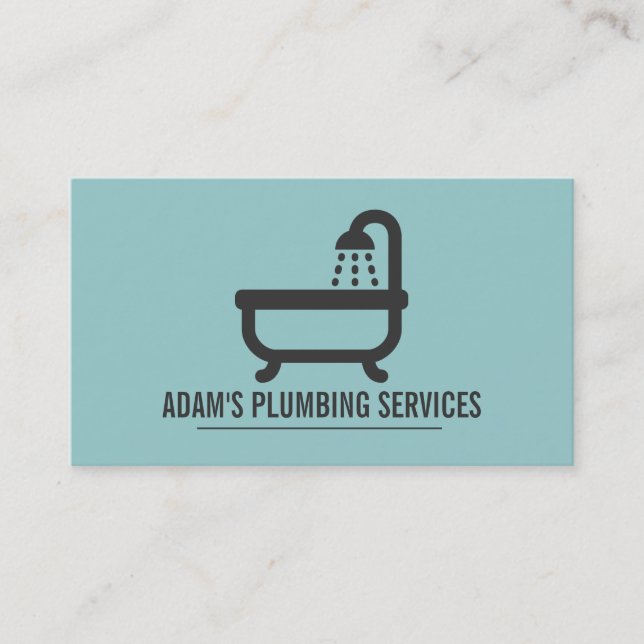 Carte De Visite Plomberie de plomberie Faucet d'eau Handyman Maint (Devant)