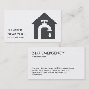 Carte De Visite Plomberie Simple