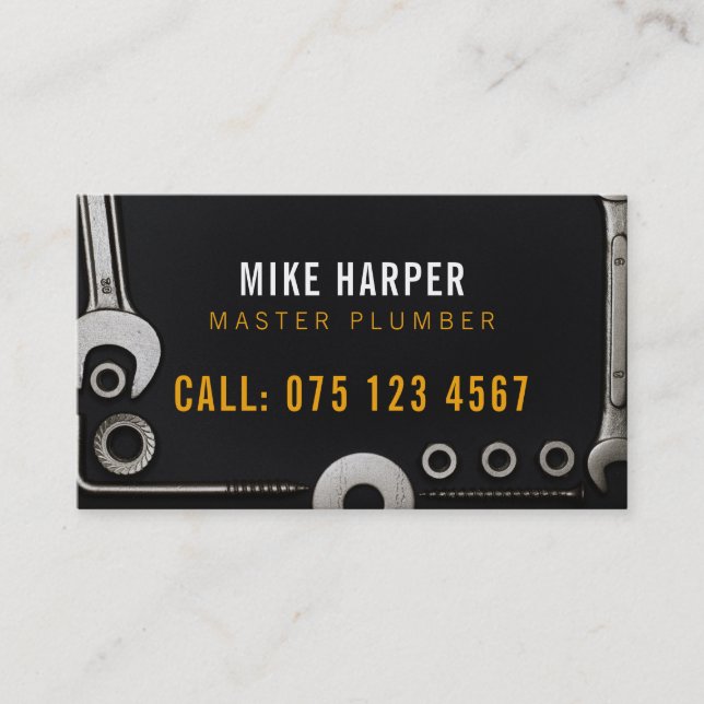Carte De Visite plombier principal | Handy Man (Devant)