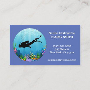 Carte de visite plongée sous-marine