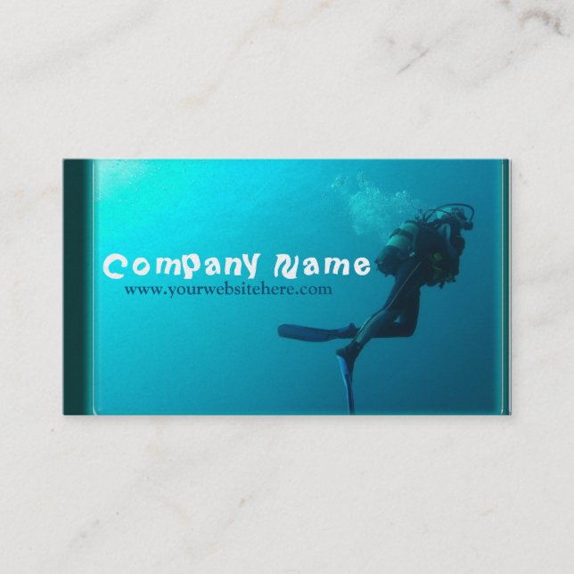 Carte De Visite Plongée sous-marine (Devant)