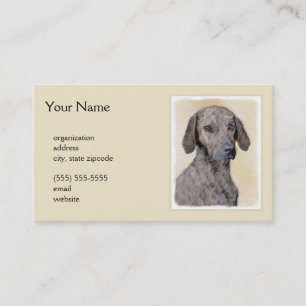 Carte De Visite Plott Peinture - Cute Original Chien Art