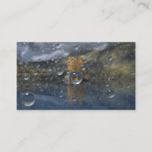 Carte De Visite Pluie dans le verre Signet