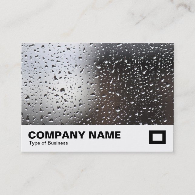Carte De Visite Pluie sur une fenêtre (Devant)