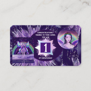 Carte De Visite Pluie violette Fée